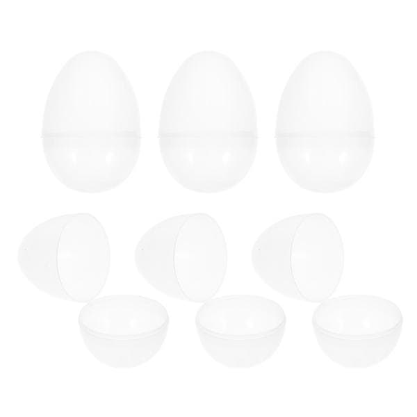 Påskfestpresent 6 st genomskinliga plastfyllbara godisägg