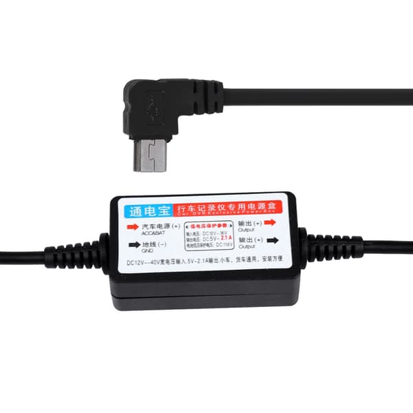 Pienjännitesuojaus Step Down Mini USB 12V - 5V Muunnin 3m Step Down 12V 5V Kaapeli
