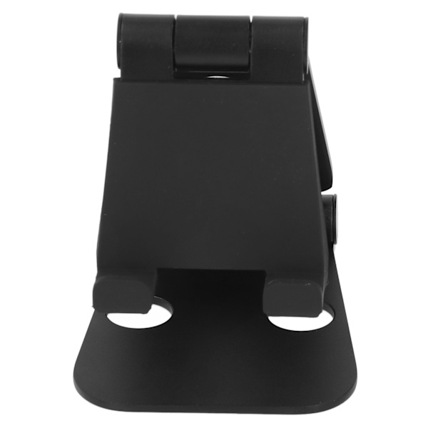 Fällbar och bärbar svart dubbel L-formad ergonomisk design bordsstativ för telefon för utomhusbibliotek