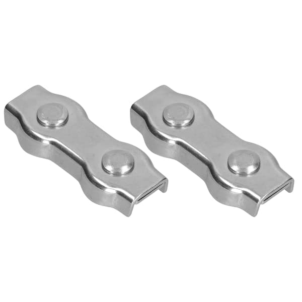 Wire Rope Clips Rustfrit Stål Kabelklemmer Simpel Grip Caliper Duplex Låseanordning 2 stk. M10