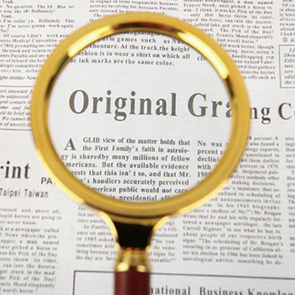 10x Handhållen förstoringsglas Kompakt bärbar förstoringsglas för gamla tidningar som läser smycken