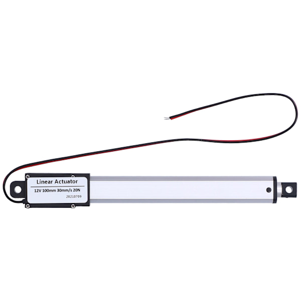 Lineær aktuator DC 12V 100mm intern grænseafbryder lav støj elektrisk mini lineær aktuator til industrielt landbrug 30mm/s-20N