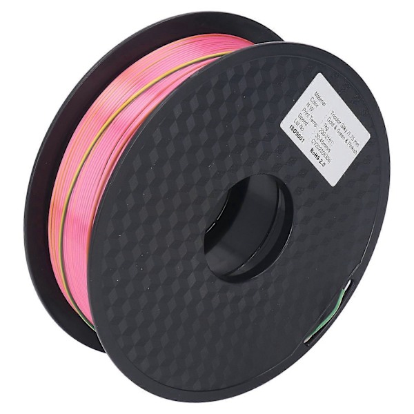 3D-printforbrugsmateriale 1,75 mm Guld Grøn Magenta Pænt Viklet PLA 3D-printerfilament