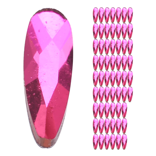 60 kpl Nail Strassikivet Drop Glitter Crystal DIY kynsitarvikkeet Kiiltävä manikyyrityökalu620