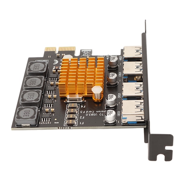 PCIE till USB 3.0 expansionskort 4 portar PCIE till USB 3.0 Bakåtkompatibel Stabil Säker USB 3.0 expansionskort för PC