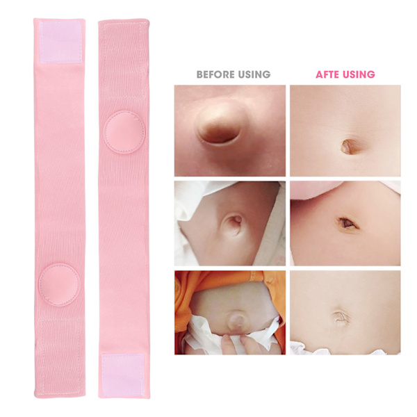 2 stk Brokkbelte Brokkbehandling Behandling Barn Spedbarn Baby Navlebrokk Belte Rosa