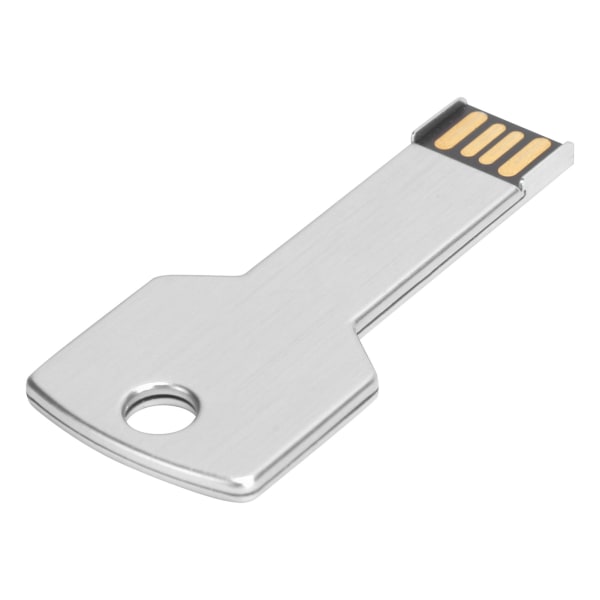 Key Shape USB Flash Drive USB Minne Disk USB Flash Drive for datamaskin Bruk Silver32GB