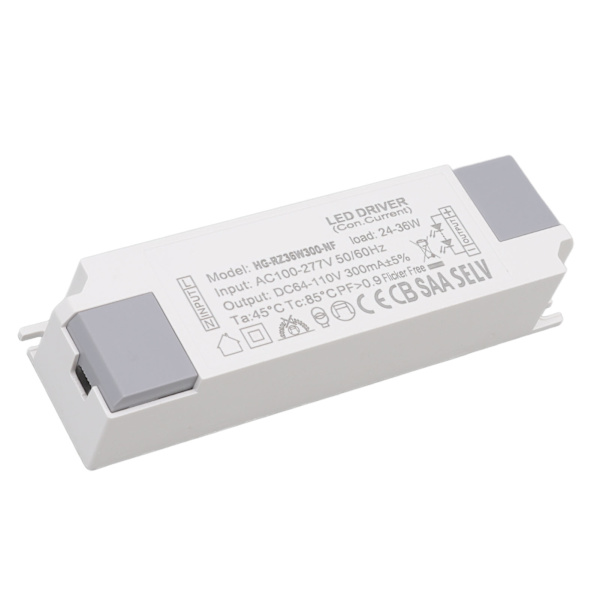 LED-driver, belastningsstrømstik, transformator til LED-lys 24-36W 300mA indgang AC100-277V udgang DC64-110V