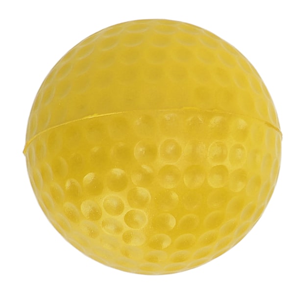 42,5 mm PU-skumgolfballer Sterk fleksibilitet Utendørs golføvelsesball for sport FitnessGul
