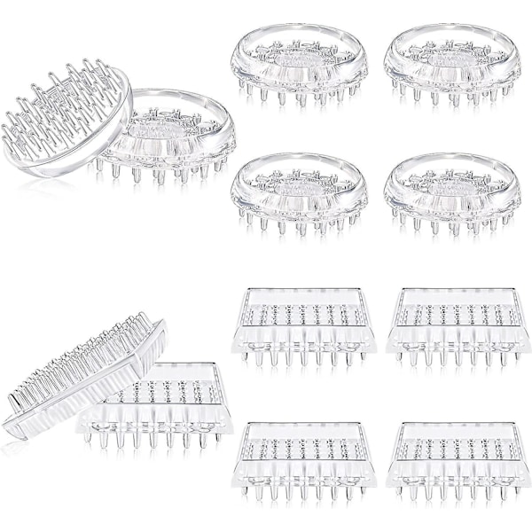 Möbelhjulskoppar - Möbelunderlägg för tunga möbler - Matteskydd för möbelben - 12-pack