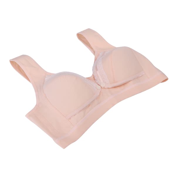 Amming BH i bomull for gravide kvinner, forhindrer hengende (beige M)