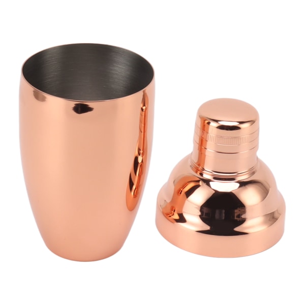 Bar Cocktail Shaker i rustfritt stål, rustfritt kjøkken, bartender, blandede drinker, melkete-shakerkopp, rosegull