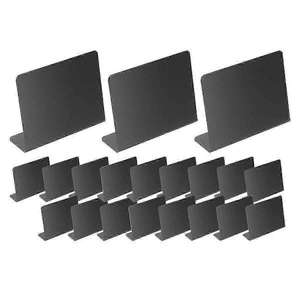20 stk. Bord Skilt Matbrett Buffet Festetiketter Melding Tavle Kritt Bord Display Pris Bordplate