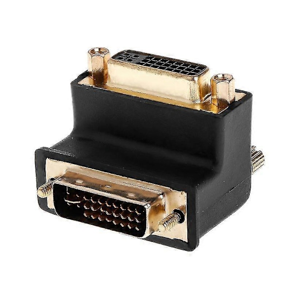 90 Asteen Kulmassa Oleva Dvi 24+5 D Dvi-i Digitaalinen Dual Link Uros-Naaras Jatkoadapteri Hdtv Lcd-näytölle