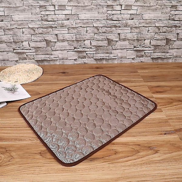 Jääsilkkinen viilentävä alusta koirille ja kissoille - Kennel-tyynypeitto 62*50cm Ruskea