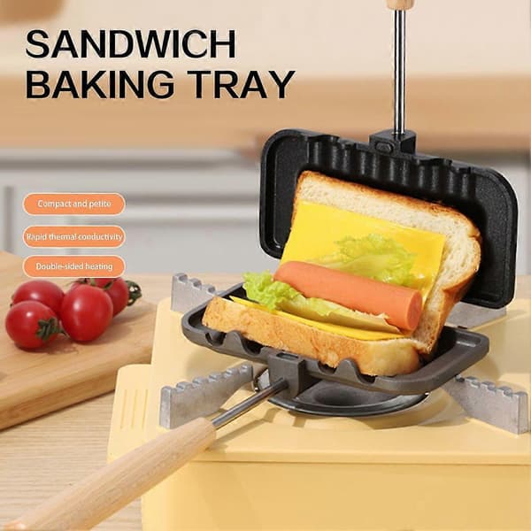 Køkken Sandwich Bageform Dobbeltsidet Sandwich Bageform Husholdnings Hurtig Morgenmad Sandwich Maker A