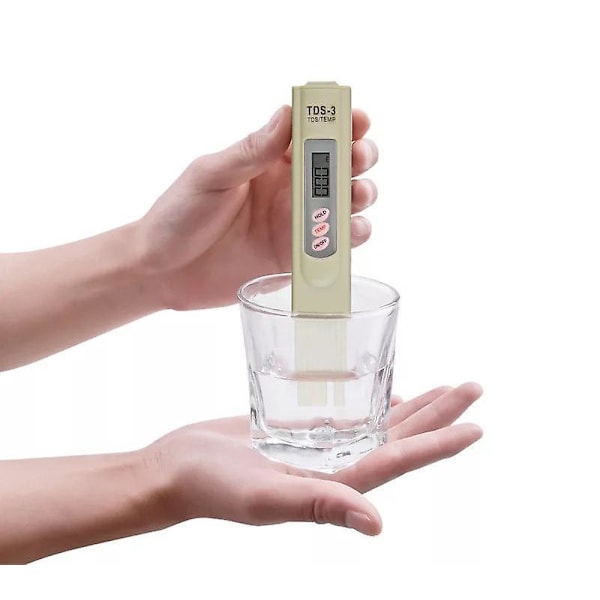 Digital TDS-mätare 3-i-1 Hög Noggrannhet Penn-Testare 0,01 Upplösning för Vatten Vin Spa Akvarier 2-pack