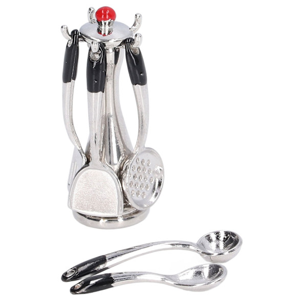 Dukkehus Køkkenredskaber DIY Miniature Dukkehus Miniature Lang Ske Colander Skovl Spatel til Dukkehus Værelse