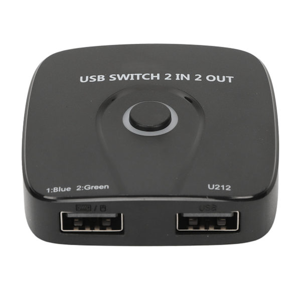 2 ind 2 ud USB-switch, driverfri, problemfri switch USB 2.0 periferisk switcher-boks-hub til computere, smart-tv'er, tastatur