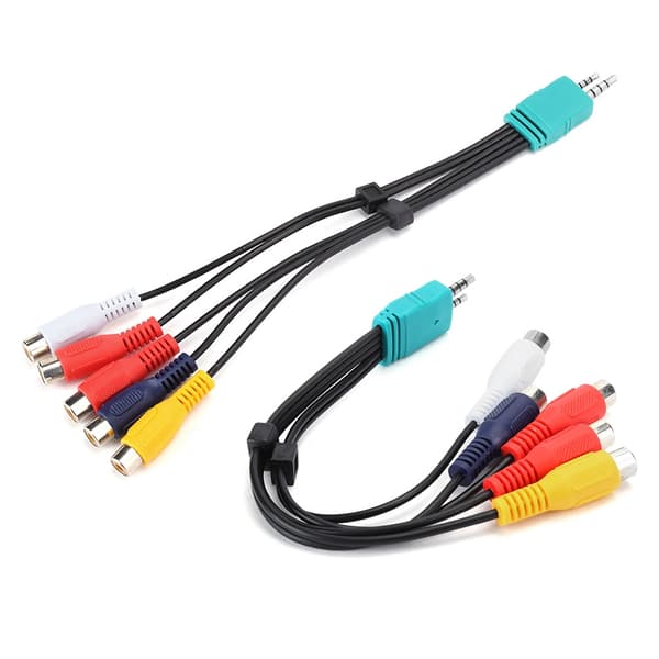 2 kpl Samsung LCD-televisiolle Komponenttisignaalikaapeli 3.5+2.5 - 5RCA Videokaapeli Kaksoispää