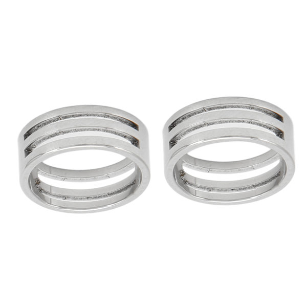 2 st handgjorda ringar, innerdiameter 18 mm, ytterdiameter 21 mm, öppningsbar ring i rostfritt stål, handgjord ring, gör-det-själv-smycken