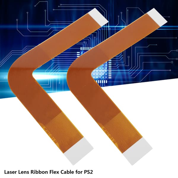2 stk 7W Pickup Laserlinse Flat Bånd Flexkabel Reparasjonsdel for PS2