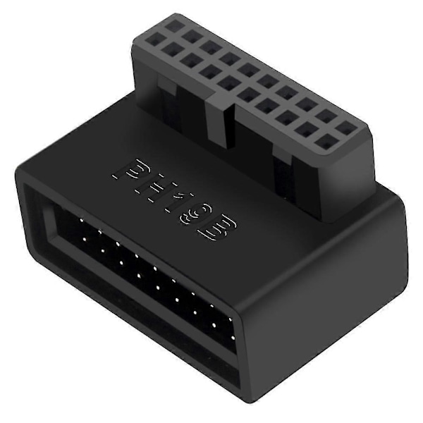 PH19B USB 3.0 Intern Header USB3.0 19/20P Socket 90 Graders Adapter Konverter kompatibel med Datormoderkort