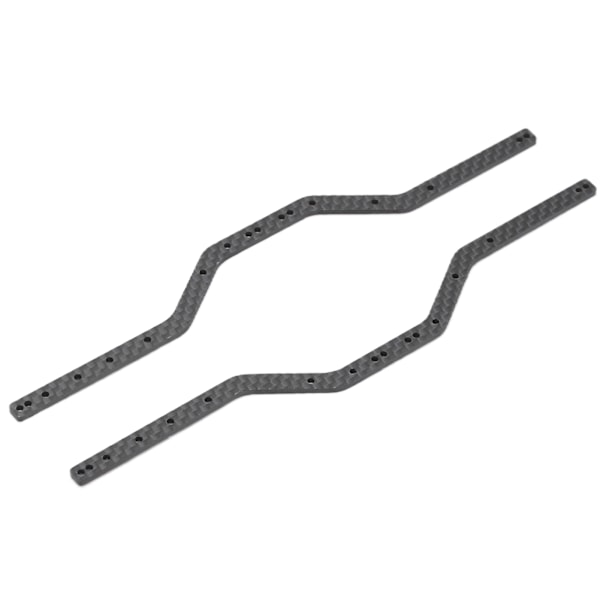 2 stk RC rammeskinner i karbonfiber, lette og stabile chassisrammer for Axial SCX24 AXI90081 1/24 RC bil, svart