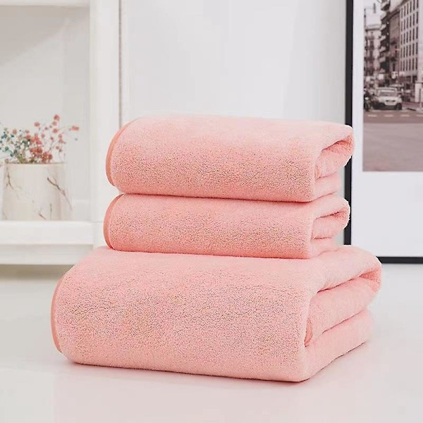 Ginesta Melocotton Hotel Badlakan Set - 3-pack - Rosa - 70*140cm + 35*75cm