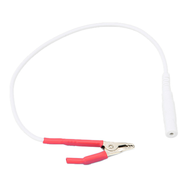 Alligator Clip Clamp Testledning Kabel Elektrodtillbehör för elektronisk akupunkturRöd