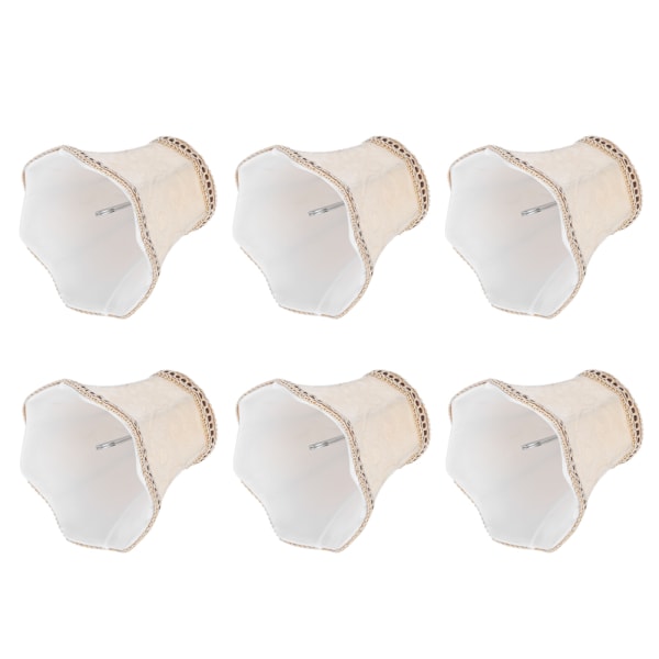 6 STK Stof Lampeskærm Væglampe Cover Lysekrone Lampeskærm til boligindretning Lystilbehør