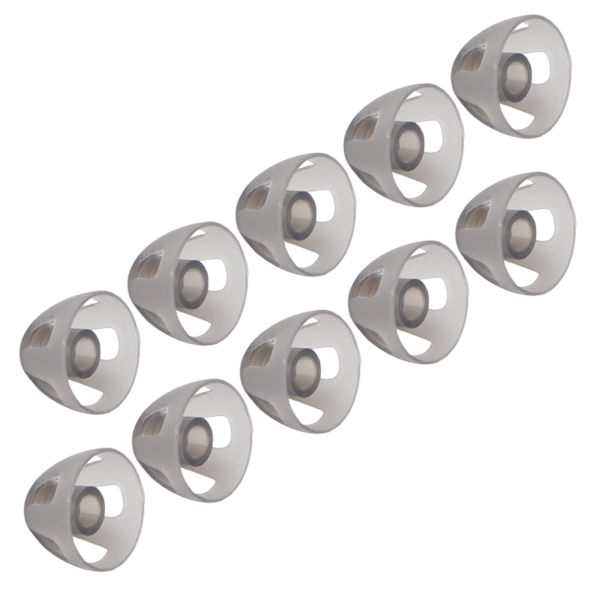 10 st Hörapparater Dome Soft Open Domes Black Layer Replacements Öronsnäcka för äldre Hörselskada PeopleMedium 8mm/0.31in