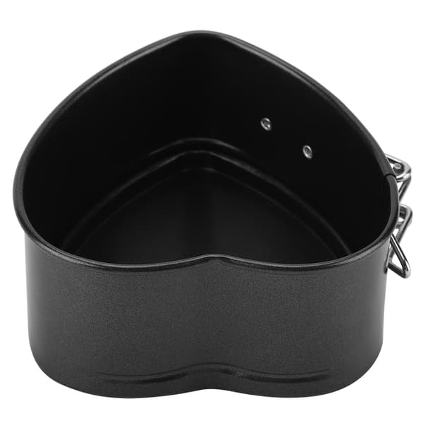 Kakeform i karbonstål med avtakbar bunn, hjerteformet bakeform, non-stick kokekar