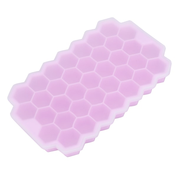 2 stk. Pink Silikon Isterningbakke 37 Gitter Kamform Isterningform med låg Køkkenredskaber