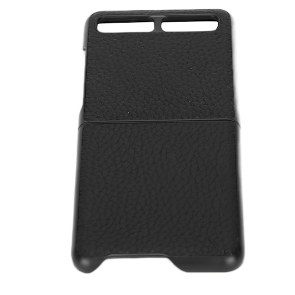 Läderfodral för Samsung Galaxy Z Flip, skyddande skal, reptåligt, svart, typ 1