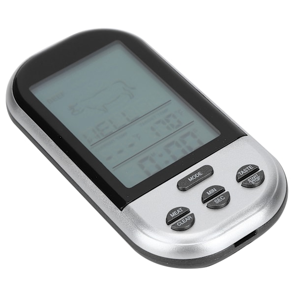 Trådløs elektronisk digitalt mat- og kjøtttermometer med probe for grilling, BBQ, matlaging, hjemmekjøkken