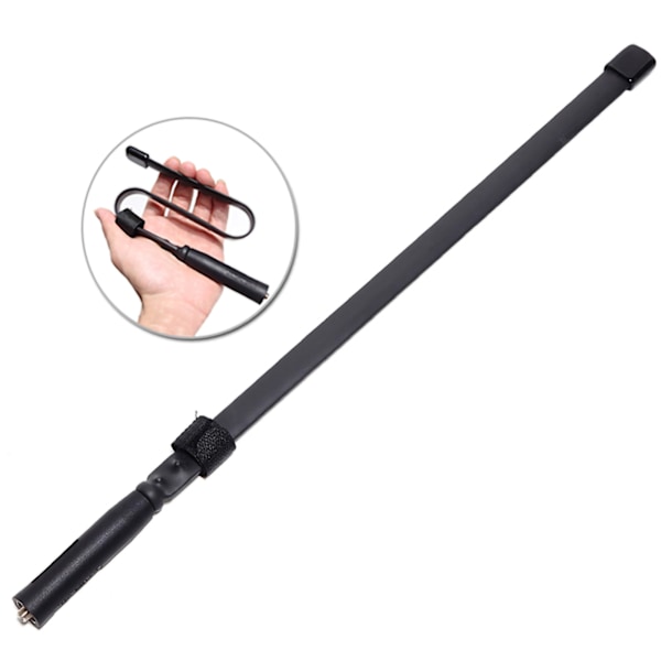 Foldbar Radioantenne Flat Stål Walkie Talkies Antenner for Utendørs Eventyrklubber 33cm