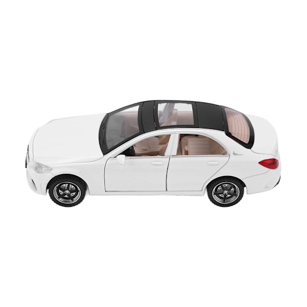1/32 Valettu metallimalliautot Vetää takaisin Leluauton äänellä ja valolla Pojille ja tytöille LahjaValkoinen