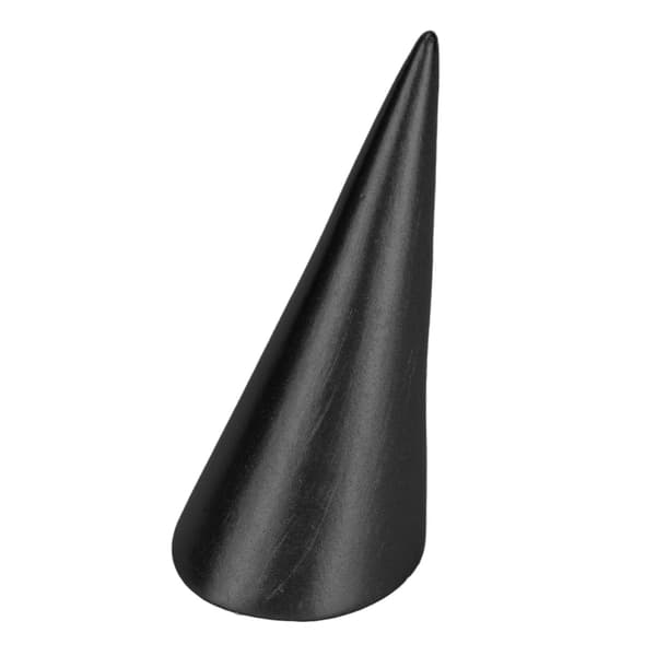 Ringholder Kegleformet Smykker Ring Display Holder til Forlovelses- eller Vielsesringe Sort