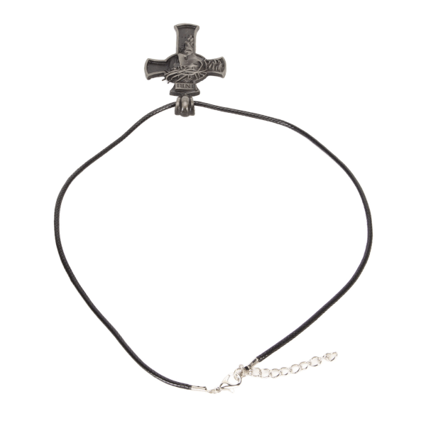Cross Face Pendant Halsband Vintage Hypoallergenic Rostfritt stål Christ Halsband för män