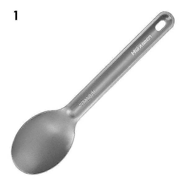 Titanium Bestick Utomhus Camping Portabel Picknick Titanium Sked Köksredskap Titaniumlegering Gaffel Ultralätt Ren Titanium Spork1