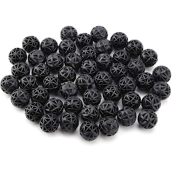 50 stk Bio Porøs Filter Biokjemisk Ball Filter Media Materiale Med Bomull (36mm)