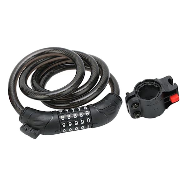 Bicycle 5 Digit Password Combination Lock Bicycle Security Lock Steel Cable with Bracket