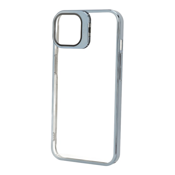 Magnetiskt mobilfodral Slim Shockproof mobilfodral med kameralinsskydd Stativ Hög transparens PC hårt skyddsfodral Blå för Iphone 14pro