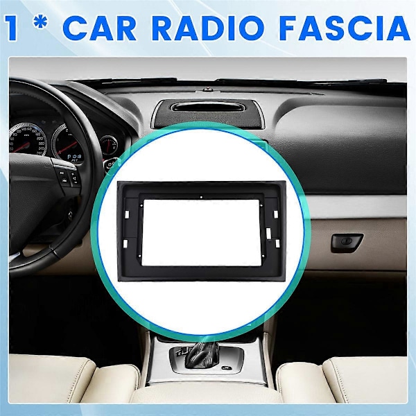 2 Din 10,1 tums bilradioinstallation DVD GPS Mp5 Fascia Plan Ram