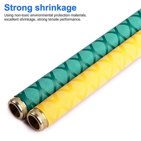 Blå anti-skli fiskestang wrap tube med 1m beskyttelsesdeksel 35mm gul