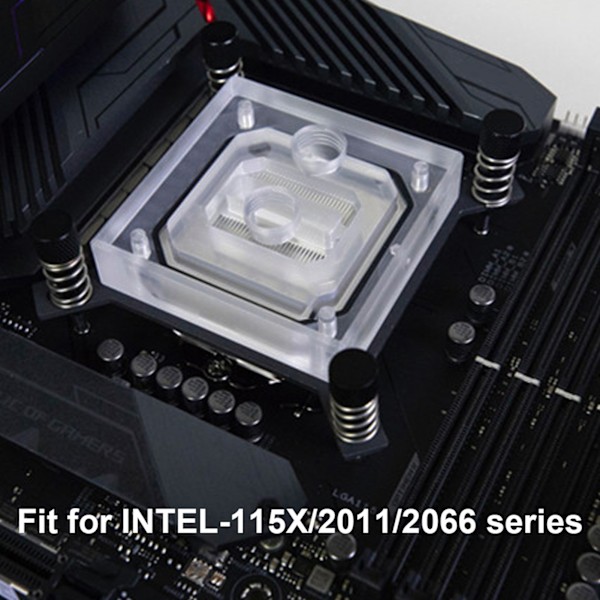 CPU-vattenblock Dator Kylare Tillbehör Mikro Vattenväg för INTEL‑115X / 2011 / 2066 Serie