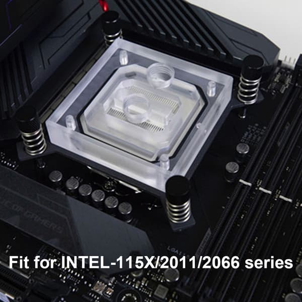 CPU vattenblock dator kylare tillbehör mikrovattenväg för INTEL‑115X / 2011 / 2066-serien