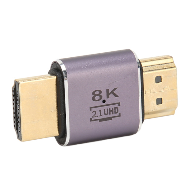 8K HD Multimedia Interface Kopplare 48 Gbps Hane till Hane 2.1 HD Multimedia Interface Adapter med Indikator