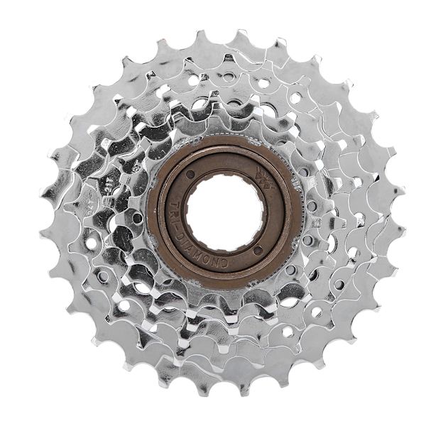 Kromplate sykkelsvinghjul bak frihjul erstatningstilbehør for terrengsykkel 6 speed